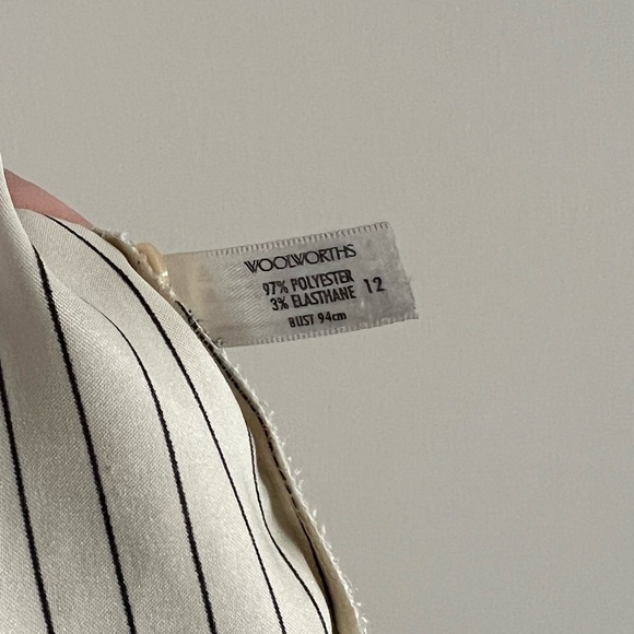 ✨ Vintage ✨ Striped Button Up Blouse - Picture 3 of 4